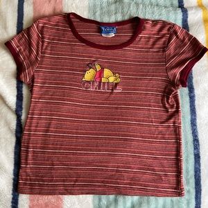 Vintage y2k Pooh baby tee